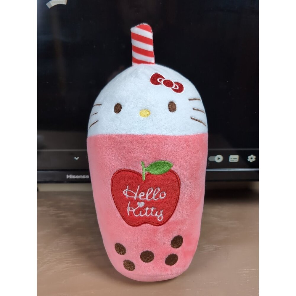Hello Kitty and Friends Plush Toy Boba Tea. Sanrio. 10 inch - Soft
